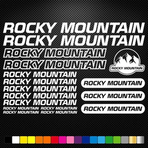 FITS Rocky Mountain Vinyl  Stickers Sheet Bike Frame Cycle Cycling Bicycle - Picture 1 of 1