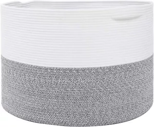 24" x 24" x 17" Max Size Large Cotton Rope Basket, Extra Large Storage Basket - Picture 1 of 8