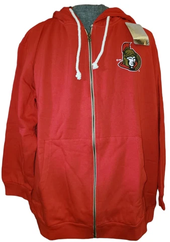 Ottawa Senators NHL RED FULL ZIP HOODED SWEATSHIRT SZ:2XL 2X XXL NEW Cover