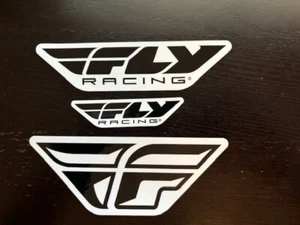 Lot of 3 NEW FLY Racing Motocross BMX Decals Stickers Parts Authentic motorcycle - Picture 1 of 1