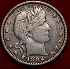 1892-O New Orleans Mint Silver Barber Quarter