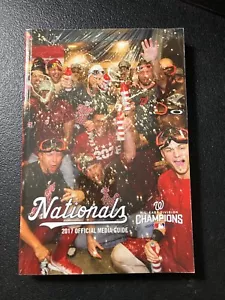 WASHINGTON NATIONALS 2017 OFFICIAL MEDIA GUIDE MLB NL EAST DIVISION CHAMPS - Picture 1 of 3