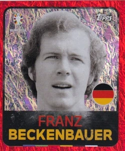 Topps UEFA Adesivo Swiss Edizione Legend Leg 9 Franz Beckenbauer Holo - Bild 1 von 1