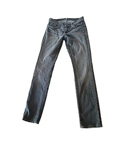 7 For All Mankind Womens Size 26 Skinny Grey Denim Jeans (D15) - Picture 1 of 5