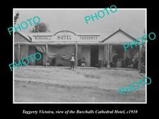 OLD 8x6 HISTORICAL PHOTO OF TAGGERTY VICTORIA VIEW OF THE CATHEDRAL HOTEL 1910