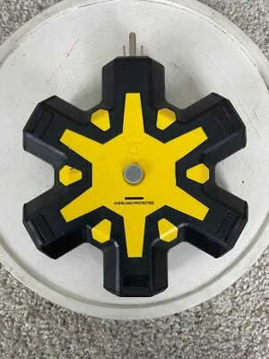 Litesun Intertek LA-BJ02 HexaCore Heavy Duty Outlet Hub Yellow Tested/Works - Image 1 of 4
