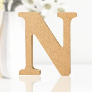 4 Inch Designable Wood Letters Unfinished Wood Letters for Wall Decor Decorative - Picture 1 of 7