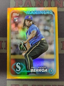 2024 Topps Baseball Series 1 Gold RC Prelander Berroa - Picture 1 of 2