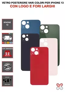 VETRO POSTERIORE PER IPHONE SERIE 13-13 MINI- 13 PRO- 13 PROMAX - Imagen 1 de 46