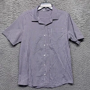 Travis Mathew Button Up Hemd Large Herren kariert schwarz rot Ärmel Performance - Bild 1 von 9