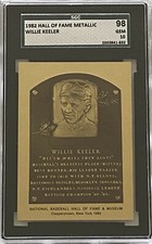 1981-89 Hall of Fame Plaque Metal — Willie Keeler, Baltimore — SGC 98 GEM 10