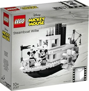 LEGO Steamboat Willie 21317 - NEW - Sealed Box - Retired - BNIB - Mickey Mouse - Picture 1 of 3