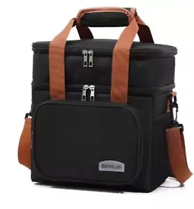 Large Capacity Double Layer Crosbody Lunch Bags Thermal Insulation Picnic Food - Picture 1 of 3