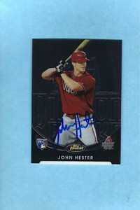 2010 Topps Chrome John Hester RC Rookie Autograph Hand Signed