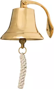 Hanging Bell Dinner Bell Outdoor Bell Wall Mount Bell Indoor Rope Bell Ship Boat - Picture 1 of 7