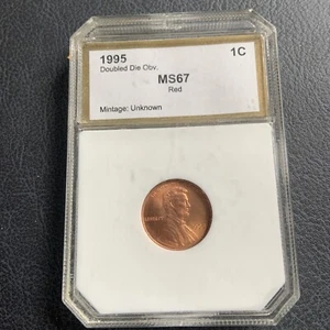 1995 Double Die Lincoln OBV 1C Cent NGC MS 67 RD - Picture 1 of 4