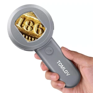 TOMLOV P10 Coin Microscope Jewelers Loupe with Screen 100X Magnifying Glass - Picture 1 of 10