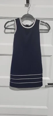 Vestido Amy Byer Niñas Talla 7 Azul Marino Vintage Foto 1 de 4