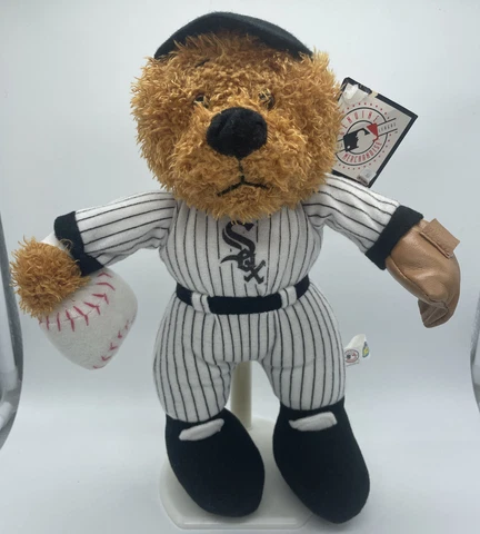 Vintage 2002 MLB Baseball Chicago White Sox Good Stuff Mascot Plush Bear w/ tags Cover