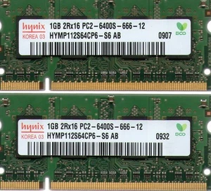 2GB 2x 1GB Kit HP Pavilion dv2000/dv2100/dv2200/dv2300/dv2400 Series DDR2 Memory - Picture 1 of 1