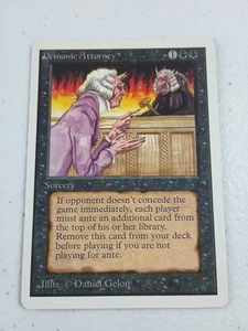 MTG Demonic Attorney Unlimited Edition 2ND Edition Magic The Gathering LP+ - Picture 1 of 5