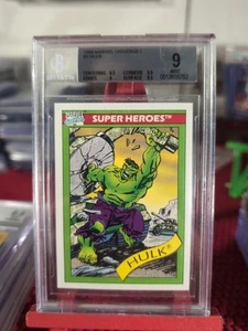 THE HULK 1990 Impel Marvel Universe BGS 9 MINT SUPER HEROES MARVEL COMICS #3 - Picture 1 of 2
