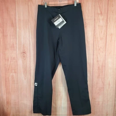 Pantalones de lluvia FootJoy DryJoys Performance para golf para mujer XL negros bolsillos impermeables Foto 1 de 4