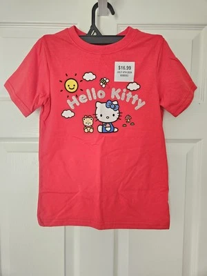 Girls Size (S) Short Sleeved Hello Kitty / Patriotic July 4th T-shirt NWT - Image 1 of 4