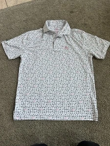Rhoback Poloshirt Small Cactus Alligator Crown Print Performance Golf - Bild 1 von 7