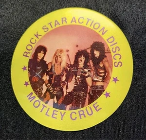RARE 1984 Motley Crue 7-Eleven Prototype Lenticular Disc Rock Star Action Promo - Bild 1 von 8