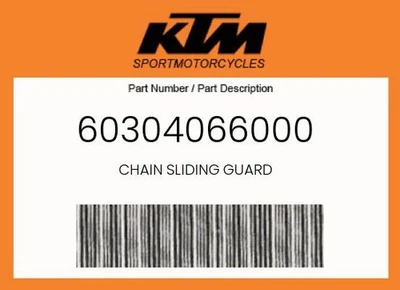 KTM Genuine Chain Sliding Guard - 60304066000 - Image 1 of 4