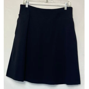 Betabrand Damen Größe Large schwarz Pull-On Skort Mini A-Linie sportlich Freizeit - Bild 1 von 8