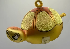 VTG Mouth-Blown Soffieria De Carlini Glass Ornament, TURTLE / TORTOISE. - Picture 1 of 12