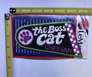 Rare Vintage 1970s “The Boss Cat CHEETAH” Arctic Cat Snowmobile Sew On Patch - Picture 1 of 3