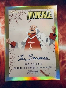 2025 Invincible Keepsake Premiere Character Signagraph Doc Seismic Gold /15 FOP - Picture 1 of 3