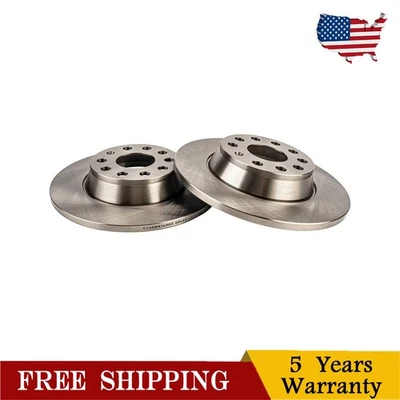 Rear Solid Brake Rotors For Volkswagen Jetta 2005 2006 2007 Passat 34399 900466 - Imagem 1 de 4