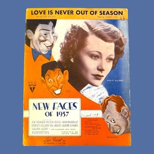 Love Is Never Out of Season 1937 Sheet Music RKO Harriet Hilliard Feist - Picture 1 of 4