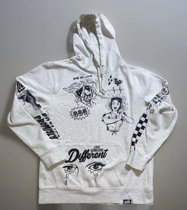 Felpa con cappuccio Broken Promises uomo L pullover grigio Bye My Love Devil - Foto 1 di 13
