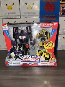 Transformers Animated The Battle Begins 2 Pack Shockwave vs Bumblebee MISB - Picture 1 of 6