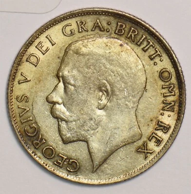 Great Britain 1921 Shilling Silver ASW: 0.0909oz 299642 combine shipping - Image 1 of 2