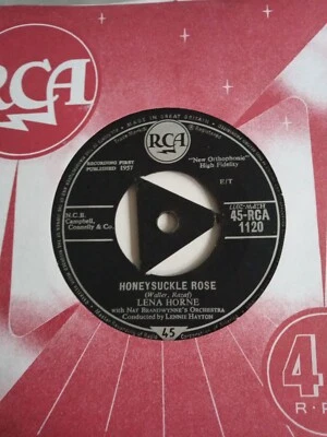 Lena Horne - Honeysuckle Rose (RCA 1120 TRI) VG+ Vinyl Record 7" - Image 1 of 2