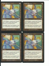 MTG: PUFFER EXTRACT Mercadian Masques UNCOMMON; played, Excellent condition x4