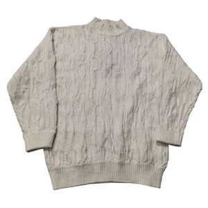 Vintage Coogi Style Sweater Men L Pullover 3D Knit Crewneck Cosby Biggie Jumper - Picture 1 of 7