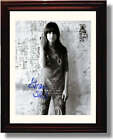 8 x 10 autographe encadré Grace Slick imprimé promotionnel