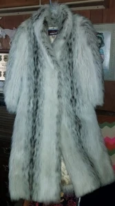 Vintage Jordache Faux Fur Long Coat Stunning! - Picture 1 of 9