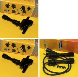 Ignition coils + lead set for Ford KN KQ LASER 1.6L 99-02 ZM 2 Yr Wty - Photo 1/5