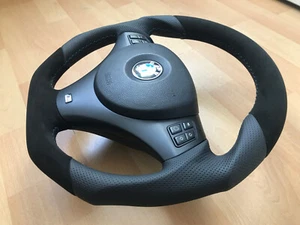 TOP Sport Tuning Lenkrad BMW E81 E82 E84 E87 E88 E90 E91 E92 E93 Lederlenkra - Picture 1 of 15