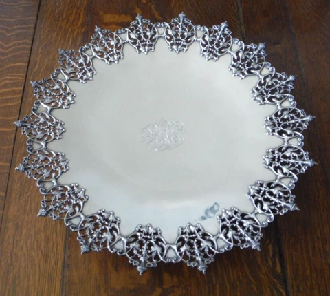 Impressive GEORGE SHREVE San Francisco Sterling Silver Massive 18" Centerpiece ~ Cover