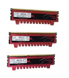 Lot of 3 4GB DDR3 (8GB) PC3-12800 G.Skill Ripjaws F3-12800CL9D-8GBRL RAM Modules - Picture 1 of 4