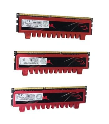 Lot of 3 4GB DDR3 (8GB) PC3-12800 G.Skill Ripjaws F3-12800CL9D-8GBRL RAM Modules - Image 1 of 4
